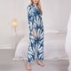 thumbnail image 3 of Fotbe Blue Shells Conjunto de Pijama de Manga Larga para Mujer con Estampado, Ropa de Dormir de 2 Piezas, Conjunto de Casa Suave y Cómodo con Bolsillos-Large, 3 of 7