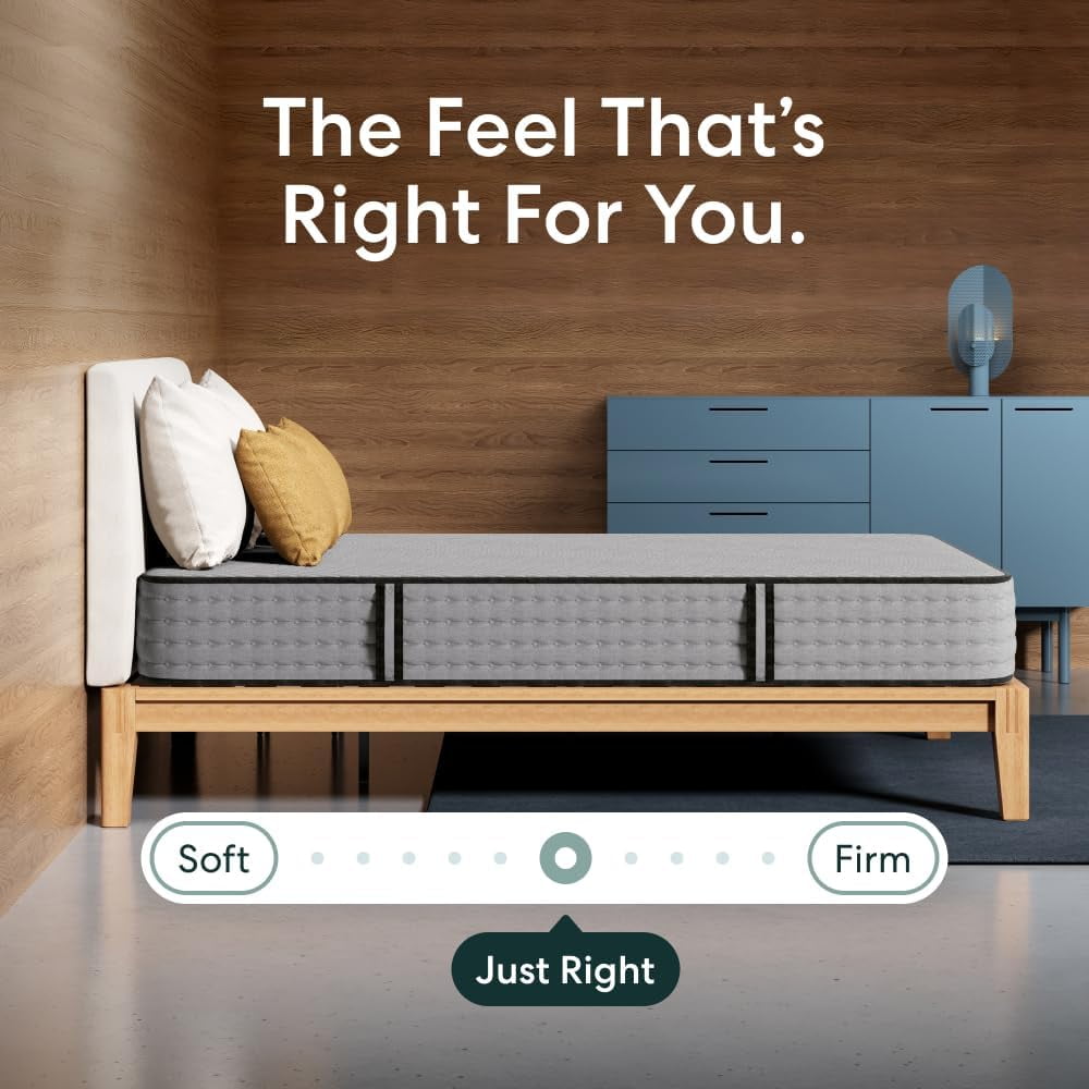Siena 10” Signature Hybrid Queen Mattress – Medium Firm - Memory Foam & Innerspring System – 180-Night Trial – Pressure-Relief – Mattress in a Box