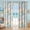 Light Blue Coral, variant on Coastal Beach Curtains Decorative Nautical Seashell Starfish Grommet Drapes Themed Thermal Insulating 50% Light Blocking Window Curtain 63 Inch Length for Living Room, Bedroom 2 Panels, 52x63 Inches