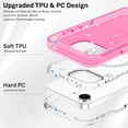 thumbnail image 2 of Petocase for iPhone 16e Case,Compatible with MagSafe,Shockproof Military-Grade Protection Cover,Slim Anti-Yellowing and Anti-Scratch Magnetic Phone Case for iPhone 16e 6.1'' 2025,,Glitter Pink, 2 of 7