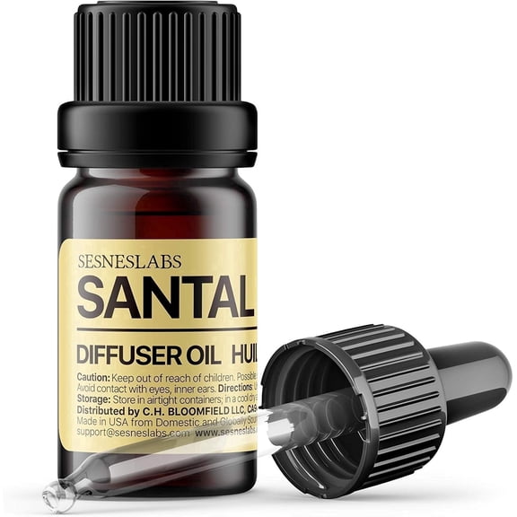 sesneslabs Santal Diffuser Oil, 0.33 oz (10 ml)
