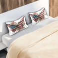 thumbnail image 7 of Satin Pillowcase Envelope Closure Pillow Cover Wrinkle-Resistant & Vibrant Print Butterfly with Flag Pattern, 7 of 7