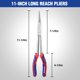 thumbnail image 2 of Alicates de punta fina WORKPRO Premium, 28 cm, extra largos, 2 of 6