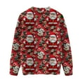 thumbnail image 2 of Women's Long Sleeve Christmas Pullover 3 D Christmas Printed Pullover Sweatshirt, 2 of 7