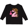 thumbnail image 3 of Inktastic 2nd Birthday 2 Year Old Cowgirl Hat Girls Long Sleeve Toddler T-Shirt, 3 of 5