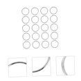 thumbnail image 3 of Mobutofu 20pcs Metal Craft Rings Silver for Crafters with Decorative Function, 3 of 8
