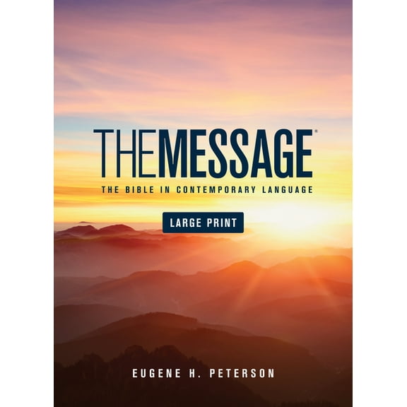 Message Bible-MS-Large Print Numbered, (Hardcover)
