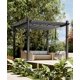 thumbnail image 5 of Qinaqin |7465|Enhance Your Outdoor Living 10X10 Pergola con Retractable Canopy Madera Grain Aluminum Frame para Backyard de Profundidadck Porch Patio|, 5 of 8