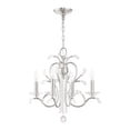 thumbnail image 3 of Livex Lighting - Serafina - 4 Light Mini Chandelier in French Country Style - 20, 3 of 17