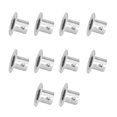 thumbnail image 1 of 10Ensemble Support de Tringle de Placard en Acier Inoxydable Épaissi Matériel pour Chambre Garde-Robe Gris, 1 of 7