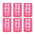 thumbnail image 1 of Unique Bargains 6 Pcs Rouleau de Cheveux Volumisant Pratique Sans Chaleur pour Femmes 2.48"x1.57 Pouces Rose Rouge, 1 of 4