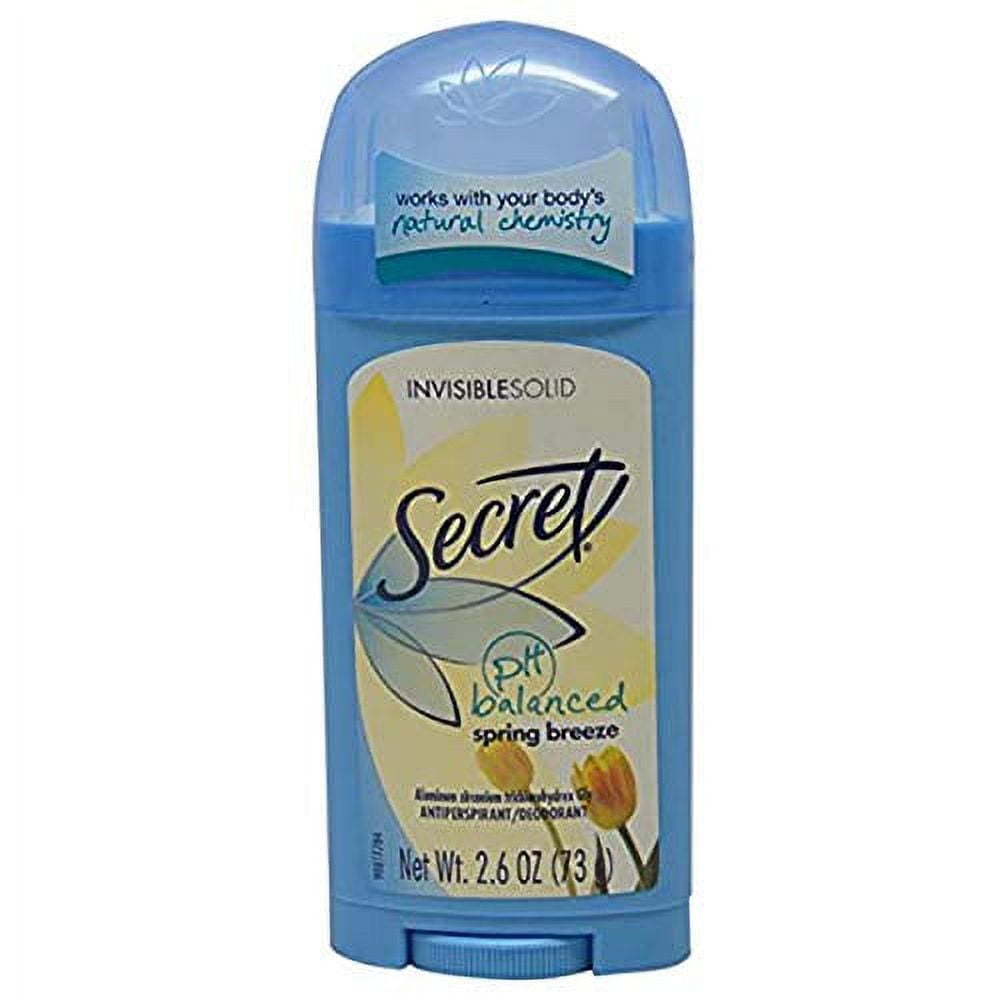 Secret Anti-Perspirant Deodorant Invisible Solid Spring Breeze 2.60 oz (Pack of 4)