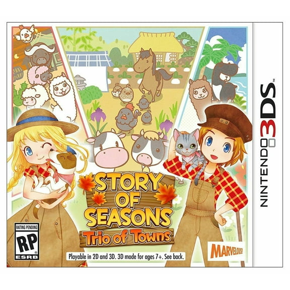 Story of Seasons: Trio of Towns - Nintendo 3DS [2DS Xseed Video Games] Brand NEW