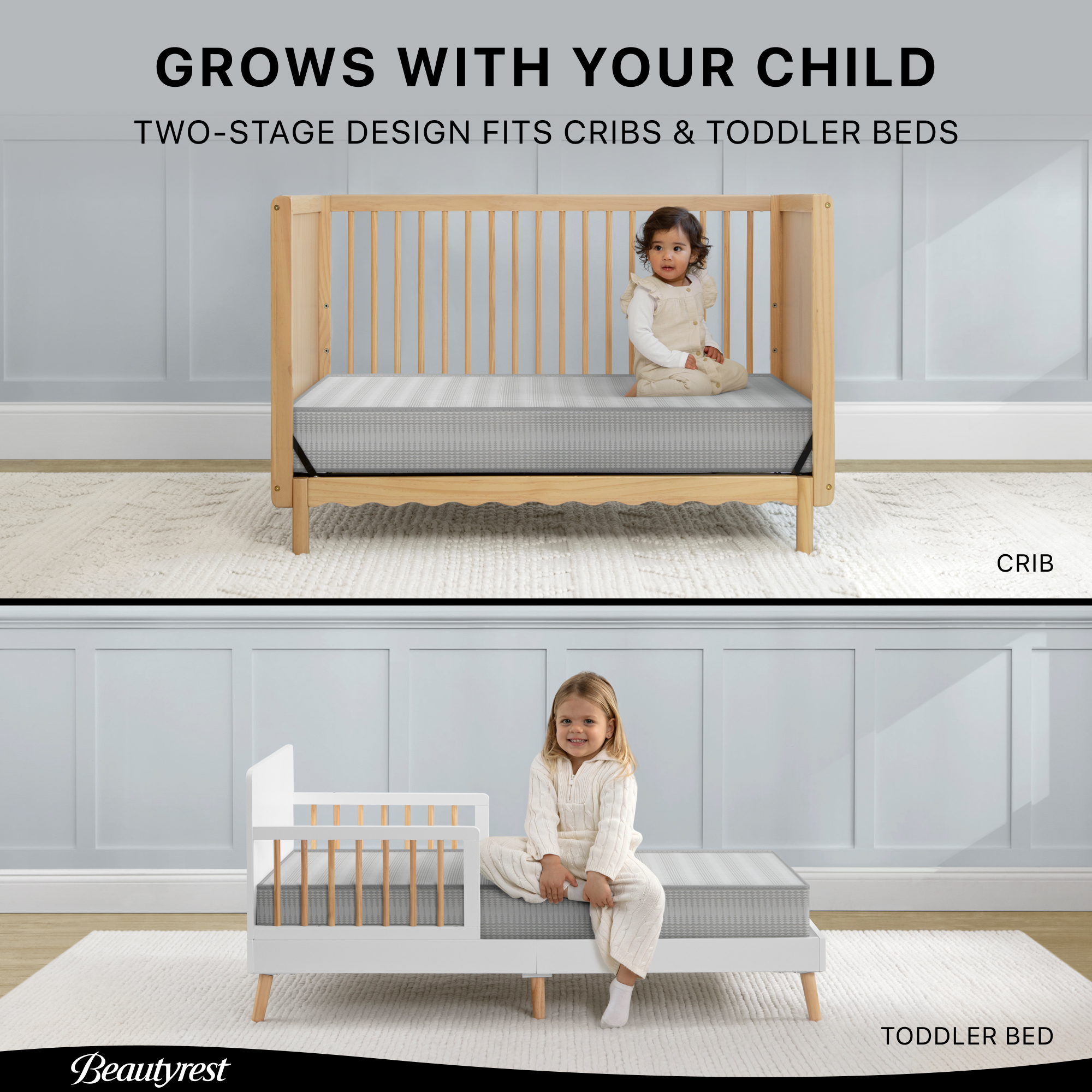 Beautyrest Silver Slumber Nights 2-Stage Crib Mattress photo 2
