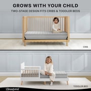 Beautyrest Silver Slumber Nights 2-Stage Antimicrobial Crib & Toddler Mattress, Soy Foam Core
