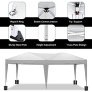 Topcobe 118x235 Pop Up Tent, Backyard Canopy Gazebo with Sidewalls, Outdoor Patio Awnings for Party Camping BBQ Events, Black