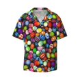 thumbnail image 3 of Cauagu Easter Eggs2 Men's Short Sleeve Button Down Hawaiian Shirt for Men Bowling Shirts Casual Summer Beach Shirt,X-Large, 3 of 6