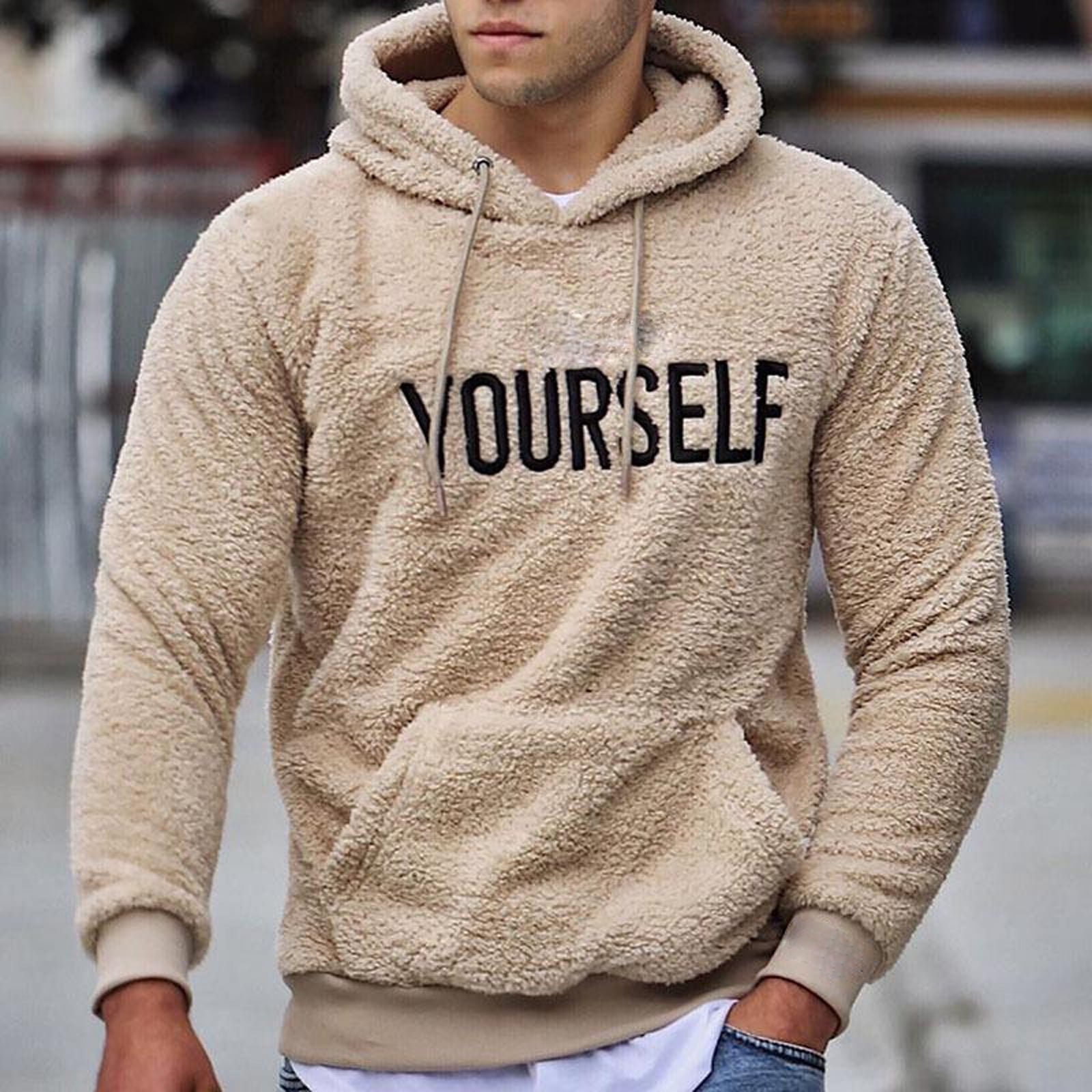 fluffy hoodie for men