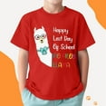 thumbnail image 2 of Hihipz Little Boys Graphic T Shirt End Of School Print Tees Graduation Stylish Casual Daily Wear Tops,Sizes 4-5, 2 of 5