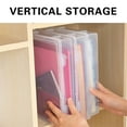 thumbnail image 4 of HLONK Dyegold A4 Paper Organizer Clearance Plastic Storage Box with Latching Lids Multi-Purpose Clear A4 Paper Storage Classroom Organization  Storage Containers for Board Game  Craft  Do, 4 of 9