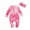 Pink, variant on Baby Girl Onesies Clearance Newborn Romper Sweater Newborn Romper Set Boy Baby Winter Jumpsuit 12-18 Months