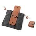 thumbnail image 3 of Splihome Sac de Cueillette en Toile Bushcraft Ceinture Pliable pour Randonnée Cueillette Camping Marron, 3 of 8
