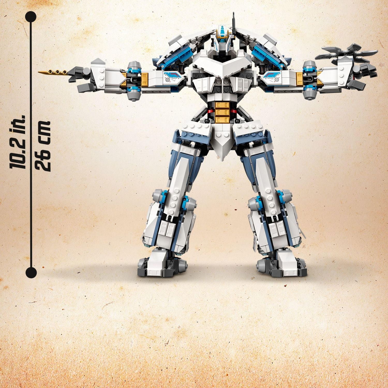 LEGO NINJAGO Legacy Zane’s Titan Mech Battle 71738 Toy Building Kit (840 Pieces)