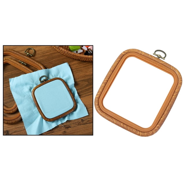 s de Marco de Exhibición de Aros de Bordado Cuadrados, de Aro de Punto de Cruz, Bucle de Bordado de Madera Imitada para Manualidades de B Los 9.5x110cm Soledad Aros de bordado