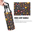 thumbnail image 4 of Yayeee 20oz Insulated Water Bottle Double Wall Stainless Steel with Flip Straw Lid, Moon Pattern, 4 of 7