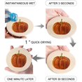 thumbnail image 2 of POGLIP Pumpkin Set of 8 Round Coaster for Drinks, Absorbent Ceramic Stone Coasters Cup Mat with Cork Base for Home Kitchen Room Coffee Table Bar Decor, 2 of 5