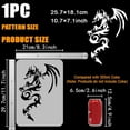 thumbnail image 2 of Tattoo Dragon Stencil for Painting 8.3x11.7inch Large Dragon Shape Stencil Plastic PET Tattoo Dragon with Wings Drawing Template Animal Theme Stencil for Painting on Wood Fabric, 2 of 7