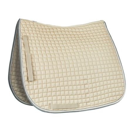 Horze Adepto Quilted Quick-Dry Dressage Saddle Pad For Horses with Two-Tone Trim