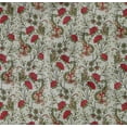 thumbnail image 4 of oneOone Organic Cotton Poplin Twill Fabric Leaves|Floral & Paisley Block Printed Craft Fabric BTY 42 Inch Wide, 4 of 4