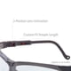 thumbnail image 3 of Gafas de seguridad Honeywell Uvex Genesis S3240 Blue Frame, 3 of 7