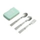 thumbnail image 3 of Juego de cubiertos para acampar, tenedor y cuchara plegables, juego de utensilios de cocina, vajilla Verde, 3 of 9