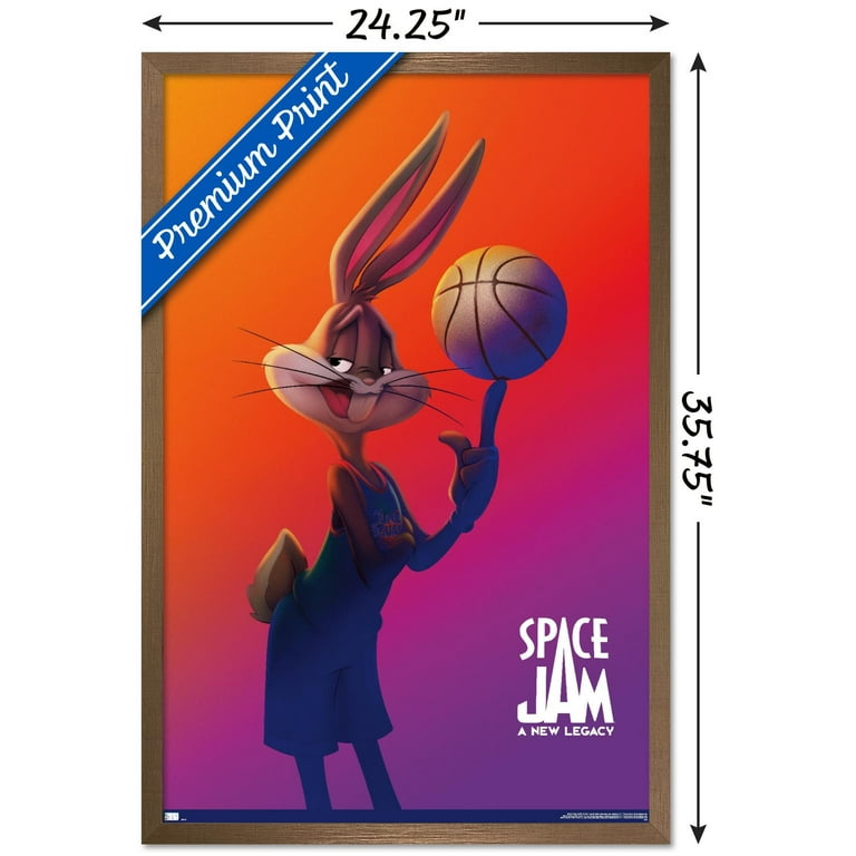 Space Jam: A New Legacy - Bugs Bunny One Sheet Wall Poster, 22.375 x 34,  Framed - Walmart.com