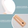 thumbnail image 4 of OULII 1 Pc Elliptical Handheld Mirror Solid Wood High Definition for Men, 4 of 8