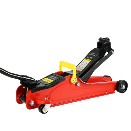2 Ton Low Profile Floor Jack, Heav yDuty Steel Racing Floor Jack with Single Piston QuickLift Pump, Floor Jack Lifting Range 3.3"-15.2"