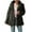 Green, variant on Women Oversized Cardigan Fashion Lapel Collar Fuzzy Fleece Coats Solid Open Front Winter Warm Faux Fur Jacket Outerwear