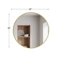 thumbnail image 4 of CONCETTA 20" Round Wall Mirror - Multi-Functional for Bathroom or Wall Hanging, Modern Gold Frame, Gift for Mother's Day, 4 of 6