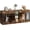Brown, variant on Accreate Dog Crate Furniture for 2 Dog, 78.7'' Large Dog Kennel Indoor with 2 Storage Drawers, 3 Shelves and Feeding Bowls, Double Dog Crate TV Stand for Small and Medium Dogs