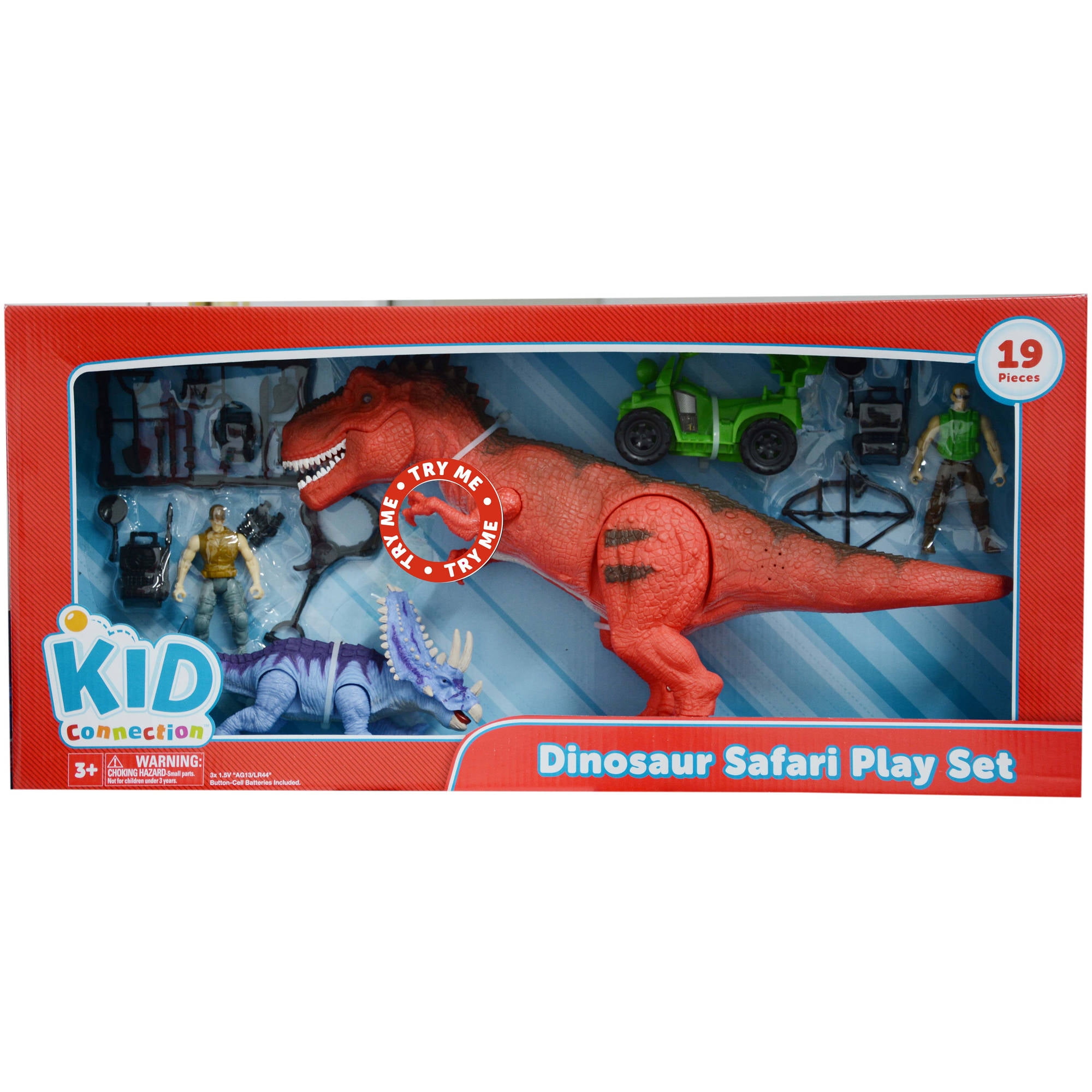 kid connection dinosaur playset walmart