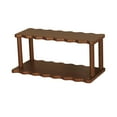 thumbnail image 5 of CoudarTitie Desktop Rack Cup Storage Rack Stylish Save Space Practical 2 Tier Multiuse Table Brown, 5 of 9