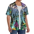 thumbnail image 2 of Wukai Beautiful Dreamcatcher Men's Casual Short-Sleeve Button Down Shirt,Cuban Shirts for Men,Mens Short Sleeve Dress Shirts-4X-Large, 2 of 5