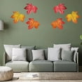 thumbnail image 4 of BINGLI Metal Wall Art, Metal Craked Maple Leaf with Hook Hanging Ornament for Living Room Bedroom Wall Sculptures for Fall Holiday Indoor Outdoor 9.4 x 8.6inch, 4 of 6