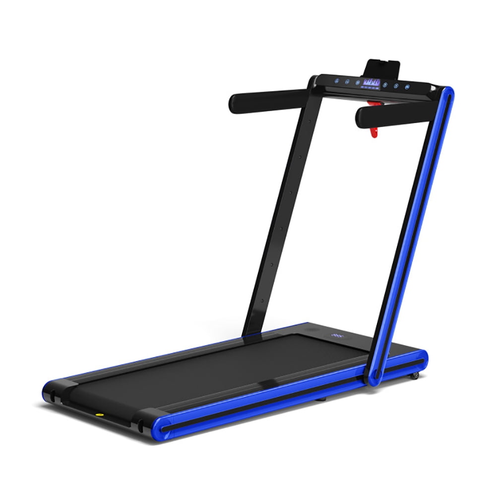 Resenkos Treadmill, Electric Treadmill, Walking Jogging Machine,2-in-1 Folding Treadmill with Dual LED Display-Navy
