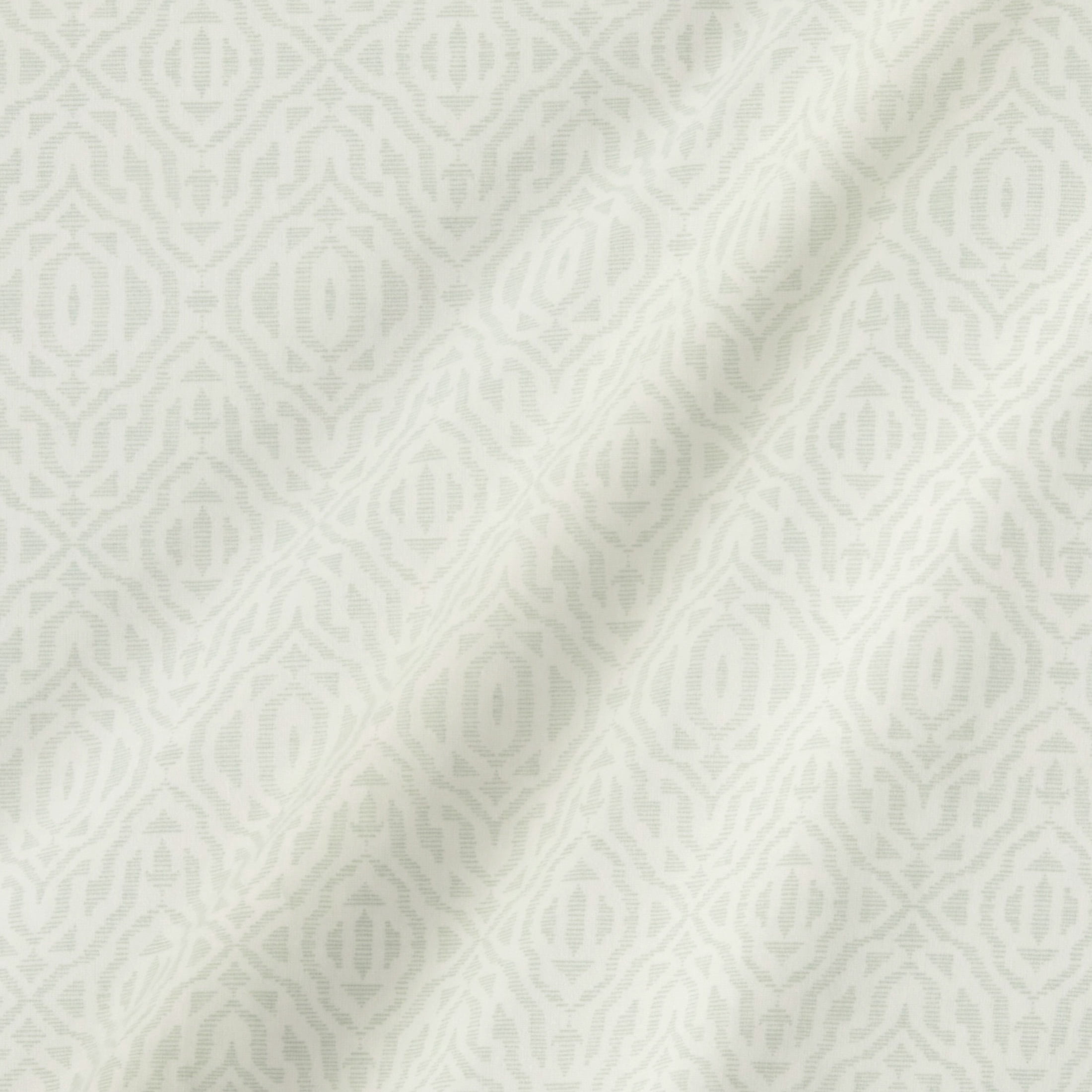 Mainstays 4-Piece 300 Thread Count Green Geo Cotton Blend Percale Bed Sheet Set, Full