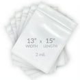 thumbnail image 2 of StarBoxes 1000 Reclosable Clear Poly Bags 13"x15", 2 Mil Resealable Bags, 2 of 6