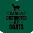 thumbnail image 4 of Inktastic Easily Distracted by Goats Boys or Girls Baby Bib, 4 of 4
