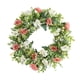 thumbnail image 2 of Corona de primavera para la puerta principal | Guirnalda floral con tulipanes y helechos | Decoración para el porche exterior | Decoración de pared para interiores, ideal para bodas o fiestas, 2 of 7